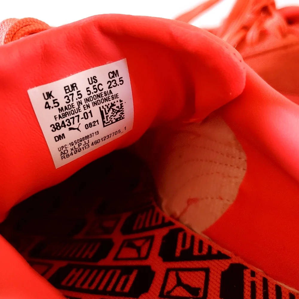 Puma Suede Triplex Mono Sneakers Shoe Red Women's Size 5.5 - Picture 9 of 10